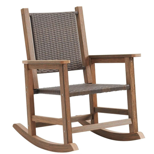 ACUEL Wicker Rocking Chair Outdoor