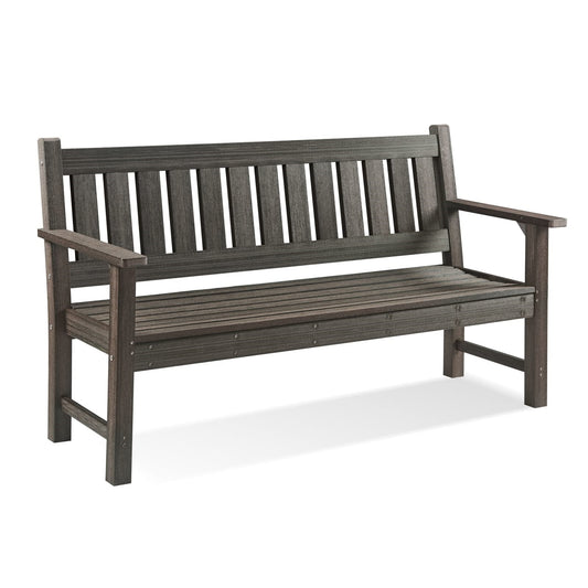 ACUEL Poly Lumber Outdoor Bench 3-Person
