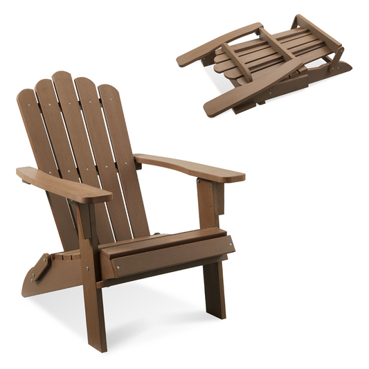 ACUEL Poly Lumber Folding Adirondack Chair